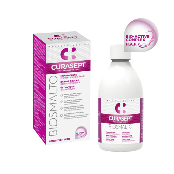 Curasept Biosmalto Sensitive Teeth ústna voda 300 ml